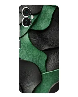 Чехол для TECNO Spark 9 Pro с картинкой «Зеленые кожаные волны»