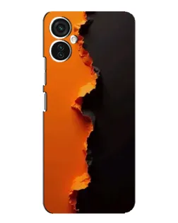 Чехол для TECNO Spark 9 Pro с картинкой «Оранжевый разлом»