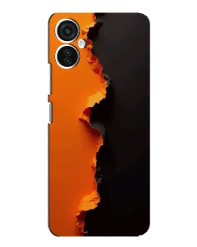 Чехол для TECNO Spark 9 Pro с картинкой «Оранжевый разлом»
