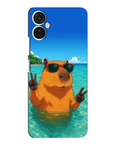 Чехол для TECNO Spark 9 Pro с картинкой «Морская капибара»