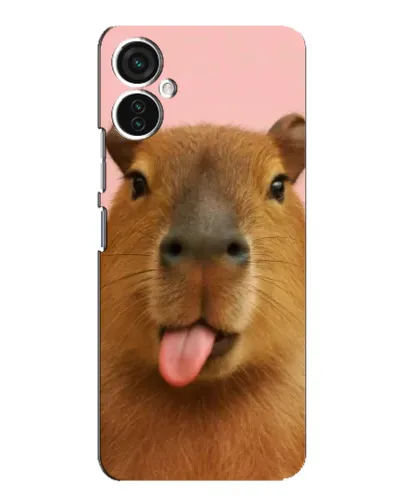 Чехол для TECNO Spark 9 Pro с картинкой «Капибара с языком»