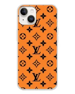 Чехол для TECNO Spark Go 1 с картинкой «Оранжевый стиль LV»