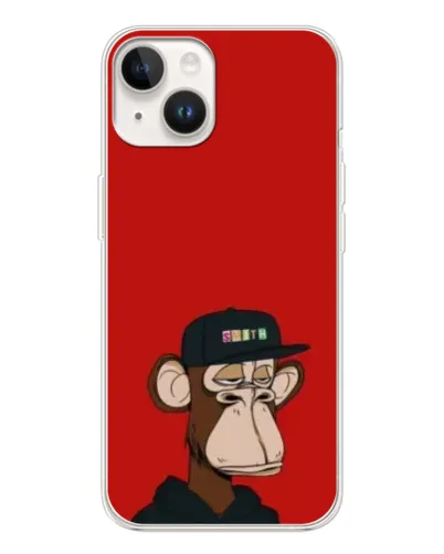 Чохол для TECNO Spark Go 1 з картинкою «Bored Ape — червоний фон» Чохол для TECNO Spark Go 1 з картинкою «Bored Ape — червоний фон»