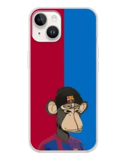 Чохол для TECNO Spark Go 1 з картинкою «Bored Ape — фанат Барси»