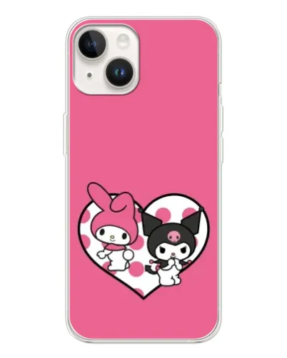 Чехол для TECNO Spark Go 1 с картинкой «Kuromi и My Melody» Чехол для TECNO Spark Go 1 с картинкой «Kuromi и My Melody»