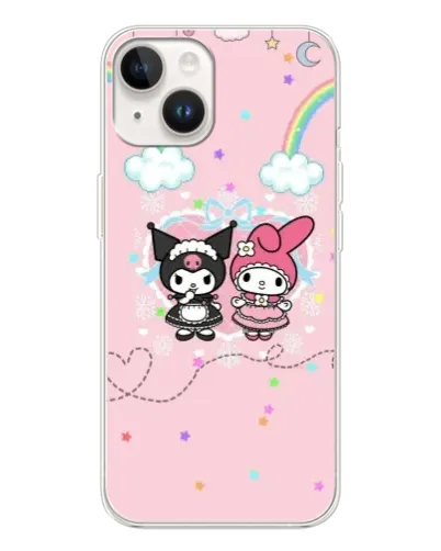 Чехол для TECNO Spark Go 1 с картинкой «My Melody и Kuromi» Чехол для TECNO Spark Go 1 с картинкой «My Melody и Kuromi»
