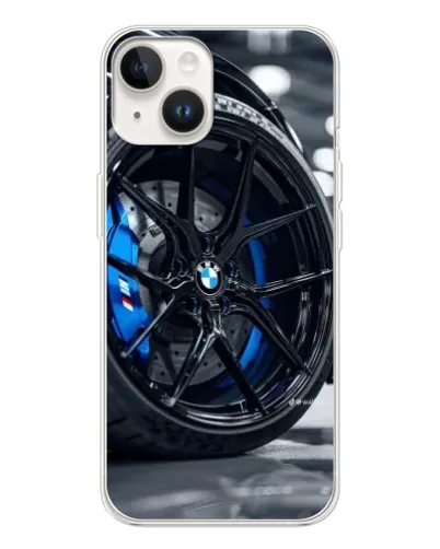 Чехол для TECNO Spark Go 1 с картинкой «Колесо BMW вблизи»