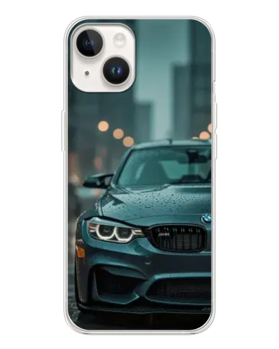 Чехол для TECNO Spark Go 1 с картинкой «BMW в огнях города»