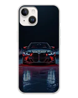 Чехол для TECNO Spark Go 1 с картинкой «BMW на мокрой дороге»