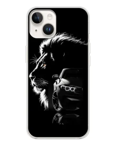 Чехол для TECNO Spark Go 1 с картинкой «BMW и лев»