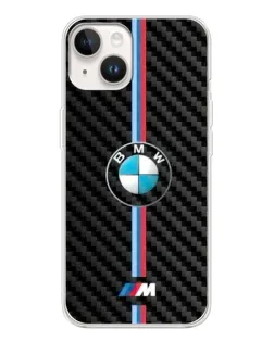 Чехол для TECNO Spark Go 1 с картинкой «Эмблема BMW и карбон»
