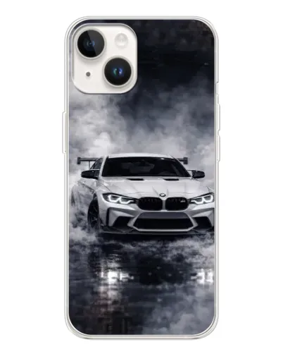 Чехол для TECNO Spark Go 1 с картинкой «BMW сквозь туман»