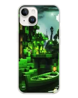 Чохол для TECNO Spark Go 1 з картинкою «Minecraft лісовий пейзаж»