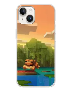 Чохол для TECNO Spark Go 1 з картинкою «Майнкрафт захід сонця»
