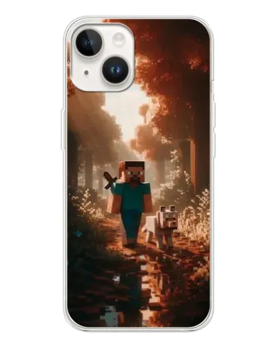 Чохол для TECNO Spark Go 1 з картинкою «Стів у лісі» Чохол для TECNO Spark Go 1 з картинкою «Стів у лісі»