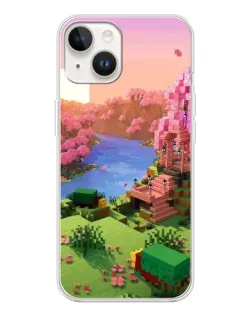Чохол для TECNO Spark Go 1 з картинкою «Рожеве дерево Minecraft»