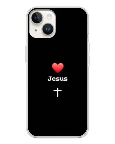 Чехол для TECNO Spark Go 1 с картинкой «Сердце - Jesus»