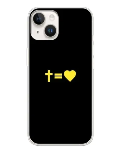 Чехол для TECNO Spark Go 1 с картинкой «Сердце и Крест»