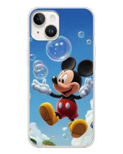 Чехол для TECNO Spark Go 1 с картинкой «Mickey и мыльные пузыри»