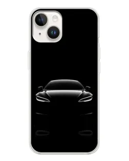 Чехол для TECNO Spark Go 1 с картинкой «Силуэт Tesla Night»