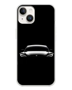Чехол для TECNO Spark Go 1 с картинкой «Фары Tesla Night»