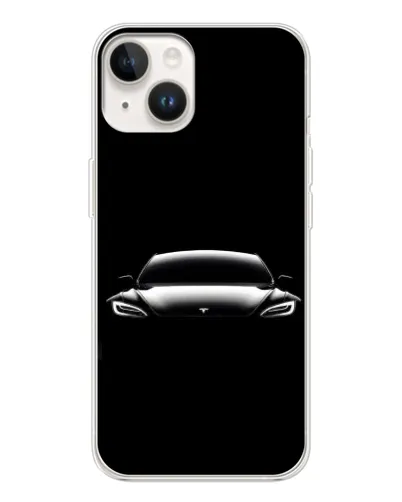 Чехол для TECNO Spark Go 1 с картинкой «Фары Tesla Night»
