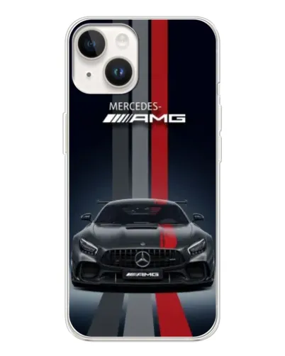 Чехол для TECNO Spark Go 1 с картинкой «Mercedes — белый карбон»