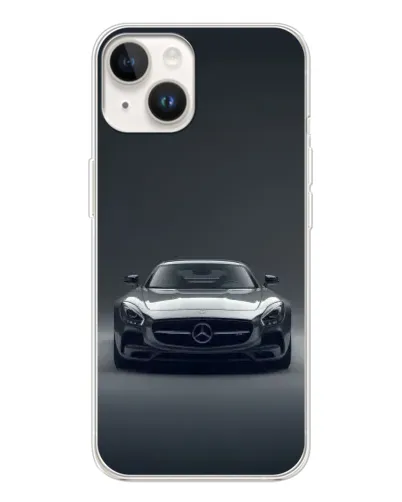 Чехол для TECNO Spark Go 1 с картинкой «Mercedes на черном»