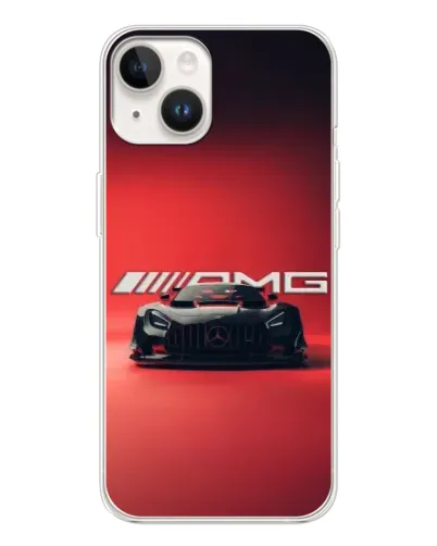 Чехол для TECNO Spark Go 1 с картинкой «Mercedes AMG — красная линия»