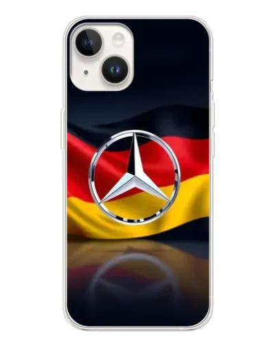 Чехол для TECNO Spark Go 1 с картинкой «Mercedes — флаг Германии»
