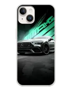 Чехол для TECNO Spark Go 1 с картинкой «Темный Mercedes AMG»