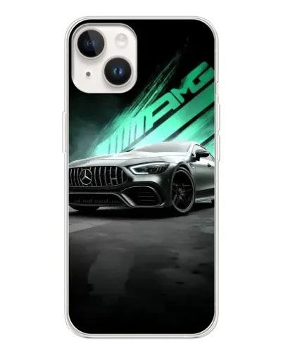 Чехол для TECNO Spark Go 1 с картинкой «Темный Mercedes AMG»