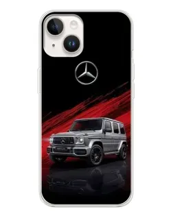 Чехол для TECNO Spark Go 1 с картинкой «Mercedes G-Class красный»