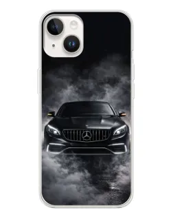 Чехол для TECNO Spark Go 1 с картинкой «Mercedes в дыму»