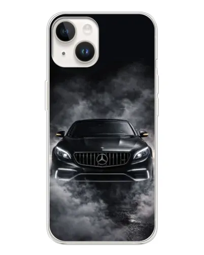 Чехол для TECNO Spark Go 1 с картинкой «Mercedes в дыму»