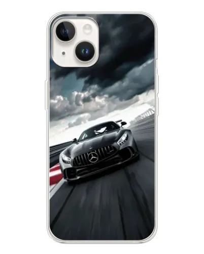 Чехол для TECNO Spark Go 1 с картинкой «Гоночный Mercedes AMG»