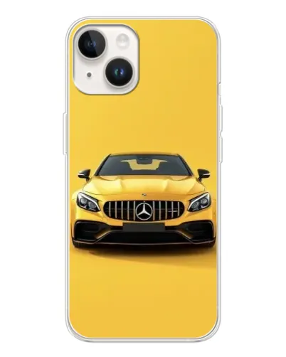 Чехол для TECNO Spark Go 1 с картинкой «Желтый Mercedes GT»