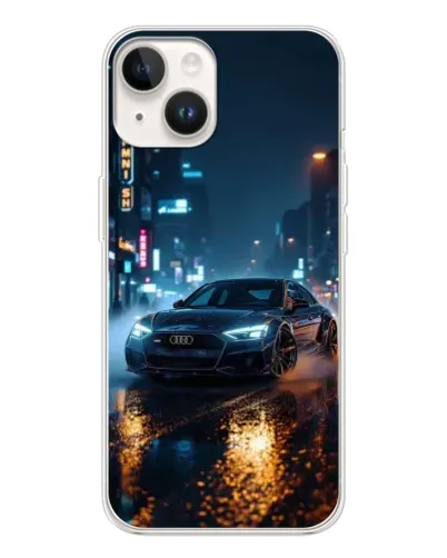 Чехол для TECNO Spark Go 1 с картинкой «Ночной город и Audi» Чехол для TECNO Spark Go 1 с картинкой «Ночной город и Audi»