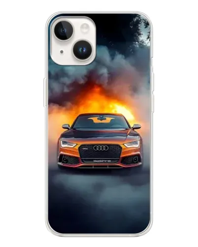 Чехол для TECNO Spark Go 1 с картинкой «Audi в огненном дыму» Чехол для TECNO Spark Go 1 с картинкой «Audi в огненном дыму»