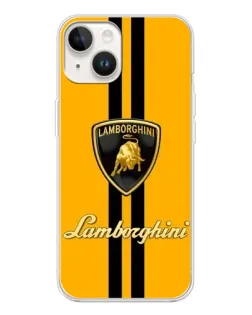 Чохол для TECNO Spark Go 1 з картинкою «Lamborghini Stripe жовтий»