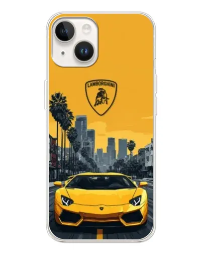 Чехол для TECNO Spark Go 1 с картинкой «Желтый Lamborghini город» Чехол для TECNO Spark Go 1 с картинкой «Желтый Lamborghini город»