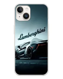 Чехол для TECNO Spark Go 1 с картинкой «Классическая надпись Lamborghini»