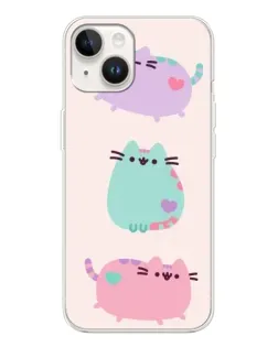 Чехол для TECNO Spark Go 1 с картинкой «Pusheen трио»