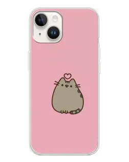 Чехол для TECNO Spark Go 1 с картинкой «Pusheen сердце»