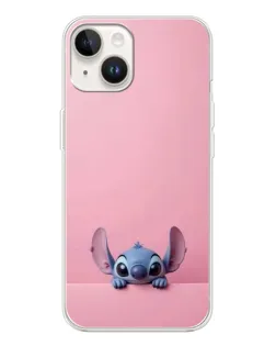 Чехол для TECNO Spark Go 1 с картинкой «Stitch выглядывает»