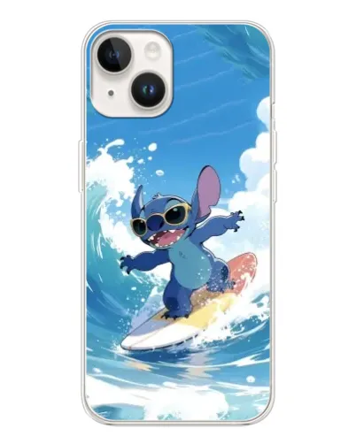 Чехол для TECNO Spark Go 1 с картинкой «Стич на волне»