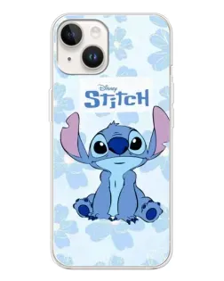 Чехол для TECNO Spark Go 1 с картинкой «Stitch среди цветов»