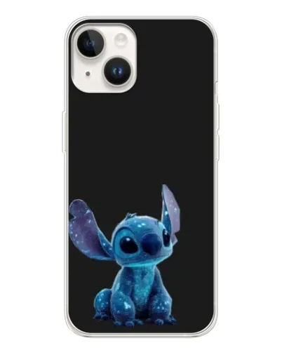 Чехол для TECNO Spark Go 1 с картинкой «Стич на черном»