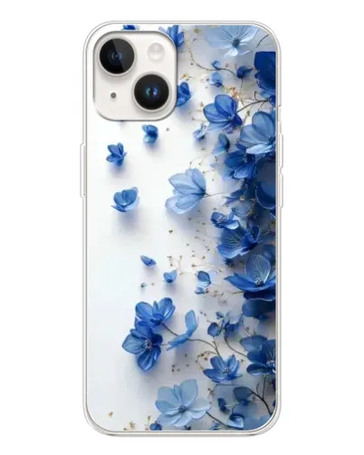 Чехол для TECNO Spark Go 1 с картинкой «Голубой цветочный каскад» Чехол для TECNO Spark Go 1 с картинкой «Голубой цветочный каскад»