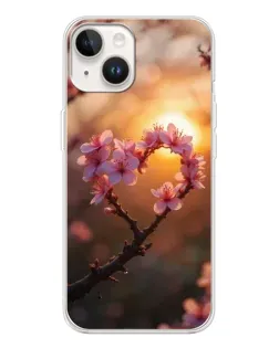 Чехол для TECNO Spark Go 1 с картинкой «Розовый цвет сердце на фоне заката» Чехол для TECNO Spark Go 1 с картинкой «Розовый цвет сердце на фоне заката»